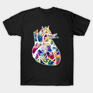 Funfetti Heart (Dark Background Pattern) T-Shirt